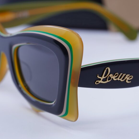 Loewe LW40140U 20A Cat Eye Sunglasses – Black/Orange/Grey - Picture 6 of 11